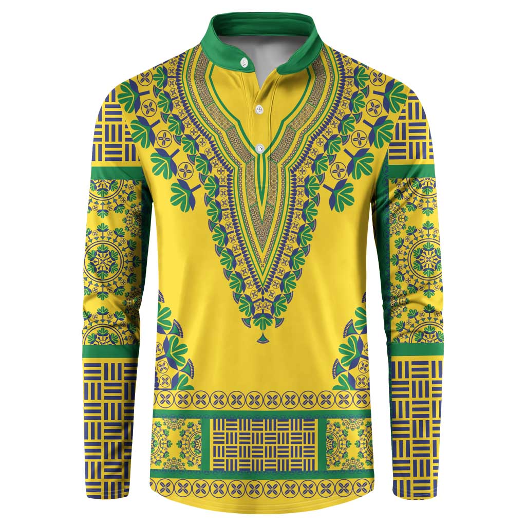 Grenadines Dashiki Button Sweatshirt Proud To Be Grenadines