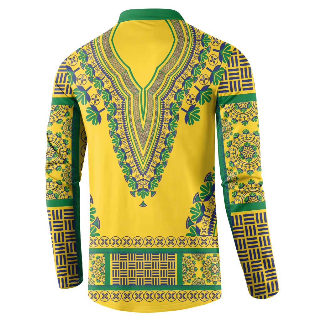 Grenadines Dashiki Button Sweatshirt Proud To Be Grenadines