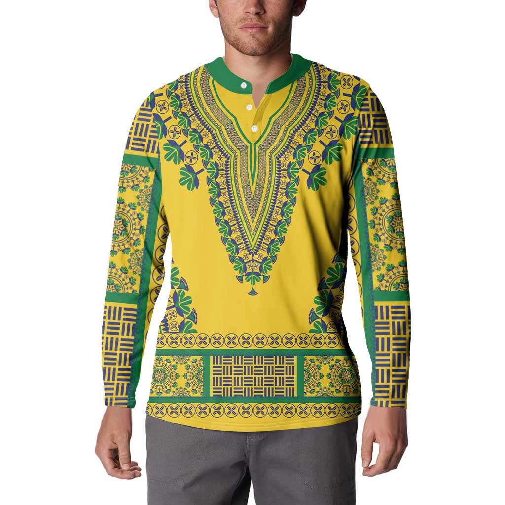 Grenadines Dashiki Button Sweatshirt Proud To Be Grenadines