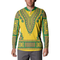 Grenadines Dashiki Button Sweatshirt Proud To Be Grenadines