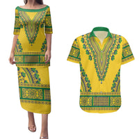 Grenadines Dashiki Couples Matching Puletasi and Hawaiian Shirt Proud To Be Grenadines