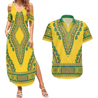 Grenadines Dashiki Couples Matching Summer Maxi Dress and Hawaiian Shirt Proud To Be Grenadines