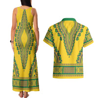 Grenadines Dashiki Couples Matching Tank Maxi Dress and Hawaiian Shirt Proud To Be Grenadines
