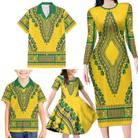 Grenadines Dashiki Family Matching Long Sleeve Bodycon Dress and Hawaiian Shirt Proud To Be Grenadines