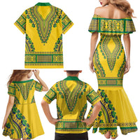 Grenadines Dashiki Family Matching Mermaid Dress and Hawaiian Shirt Proud To Be Grenadines