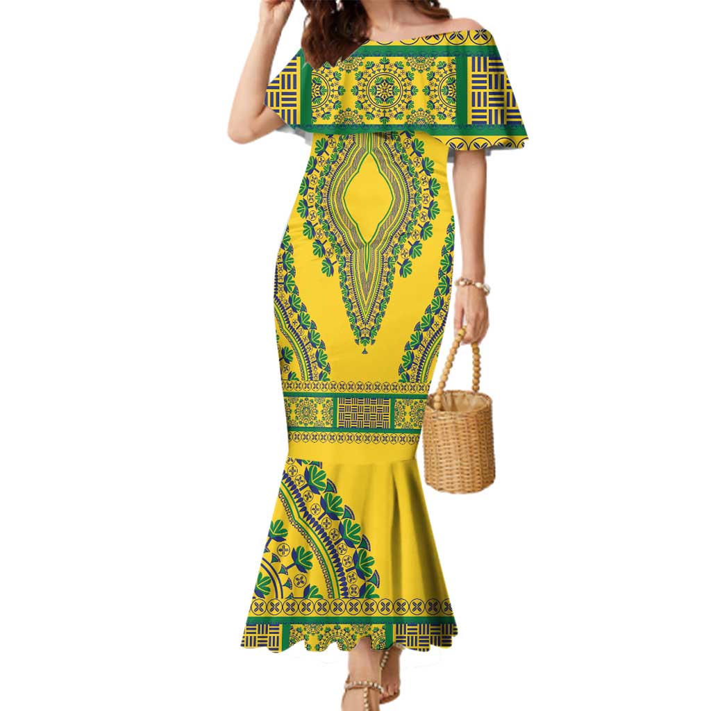 Grenadines Dashiki Family Matching Mermaid Dress and Hawaiian Shirt Proud To Be Grenadines