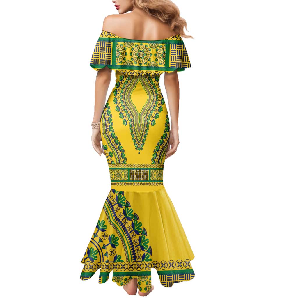 Grenadines Dashiki Family Matching Mermaid Dress and Hawaiian Shirt Proud To Be Grenadines