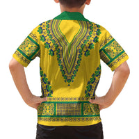 Grenadines Dashiki Family Matching Off The Shoulder Long Sleeve Dress and Hawaiian Shirt Proud To Be Grenadines