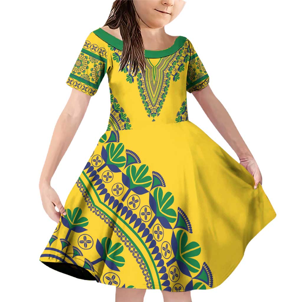 Grenadines Dashiki Family Matching Off Shoulder Short Dress and Hawaiian Shirt Proud To Be Grenadines