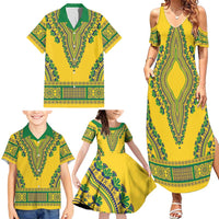 Grenadines Dashiki Family Matching Summer Maxi Dress and Hawaiian Shirt Proud To Be Grenadines