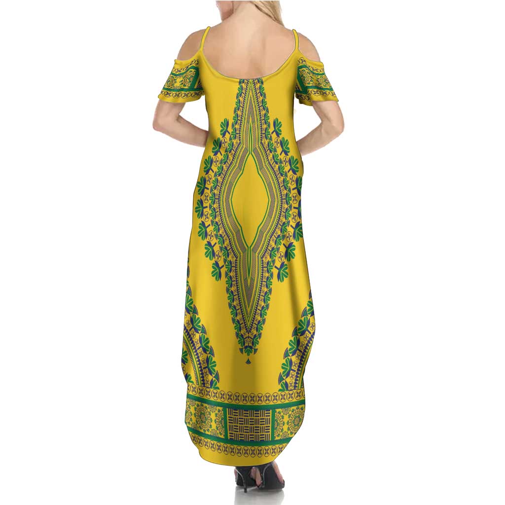 Grenadines Dashiki Family Matching Summer Maxi Dress and Hawaiian Shirt Proud To Be Grenadines