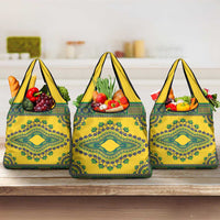 Grenadines Dashiki Grocery Bag Proud To Be Grenadines