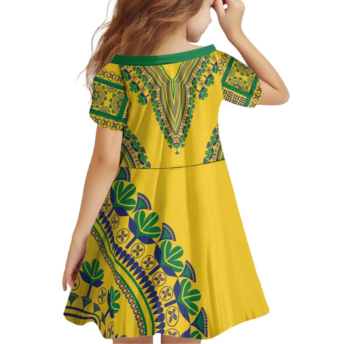 Grenadines Dashiki Kid Short Sleeve Dress Proud To Be Grenadines
