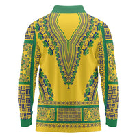 Grenadines Dashiki Long Sleeve Polo Shirt Proud To Be Grenadines
