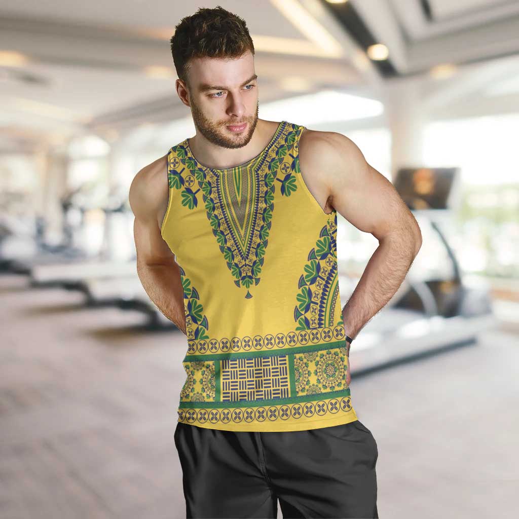 Grenadines Dashiki Men Tank Top Proud To Be Grenadines