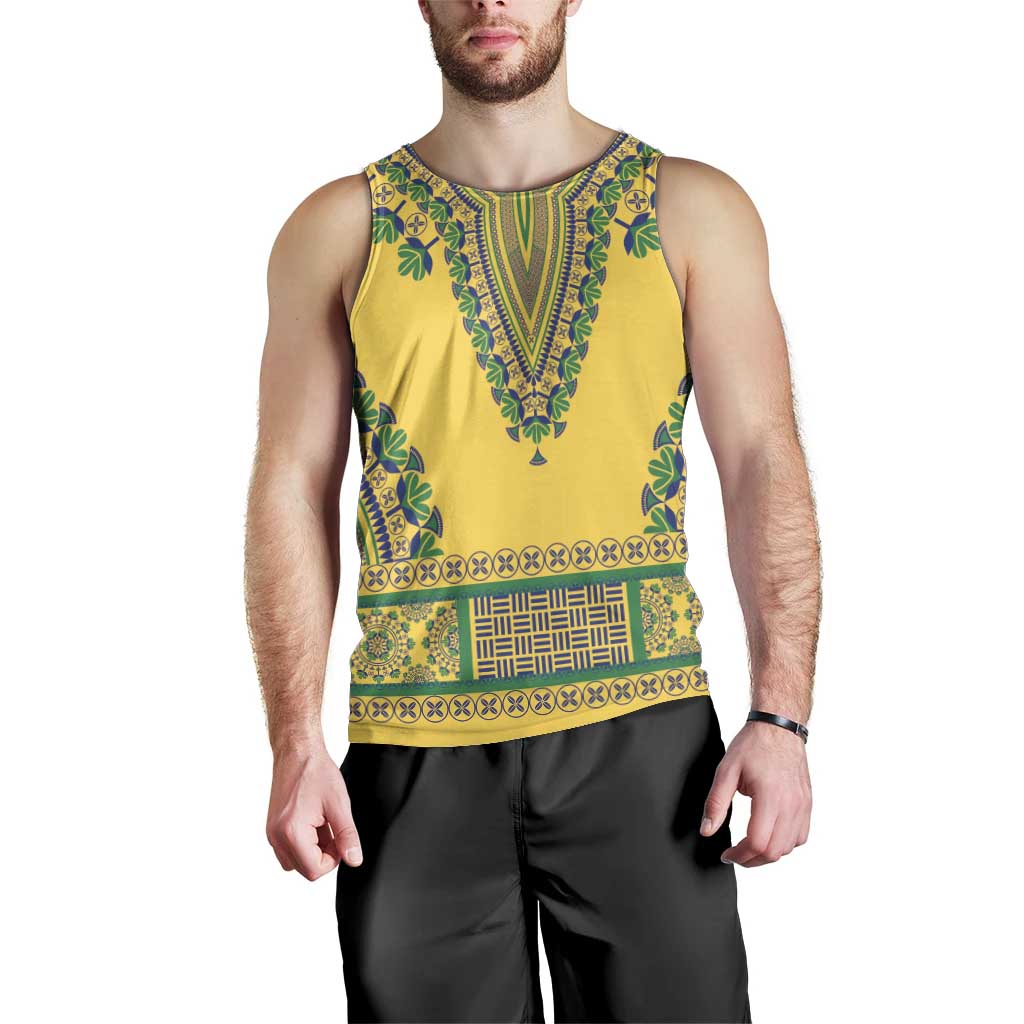 Grenadines Dashiki Men Tank Top Proud To Be Grenadines