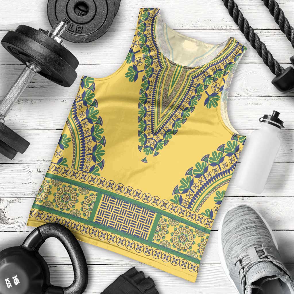 Grenadines Dashiki Men Tank Top Proud To Be Grenadines