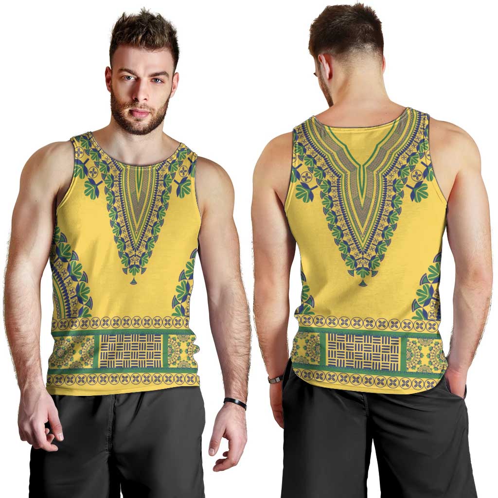 Grenadines Dashiki Men Tank Top Proud To Be Grenadines