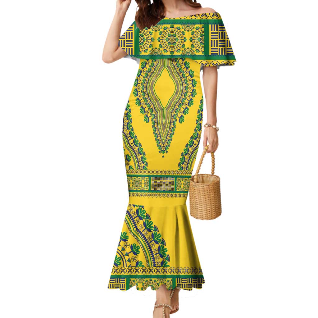 Grenadines Dashiki Mermaid Dress Proud To Be Grenadines