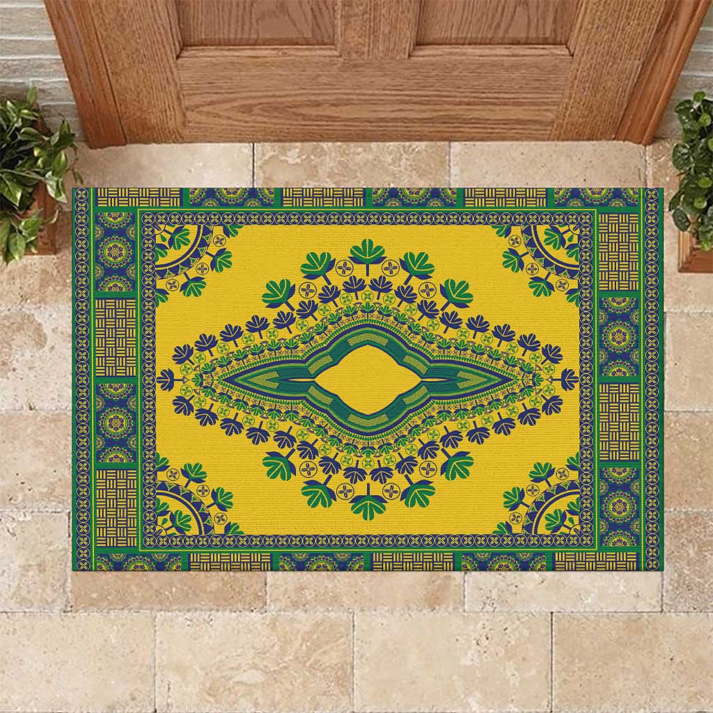 Grenadines Dashiki Rubber Doormat Proud To Be Grenadines - Wonder Print Shop