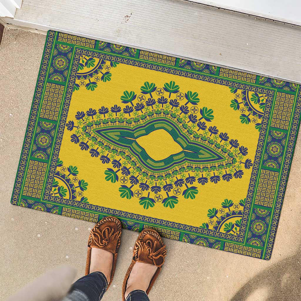 Grenadines Dashiki Rubber Doormat Proud To Be Grenadines - Wonder Print Shop