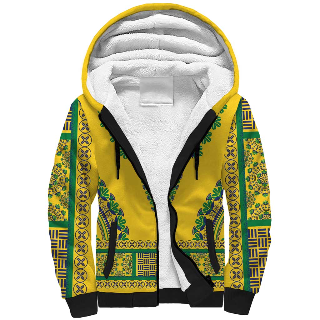 Grenadines Dashiki Sherpa Hoodie Proud To Be Grenadines - Wonder Print Shop