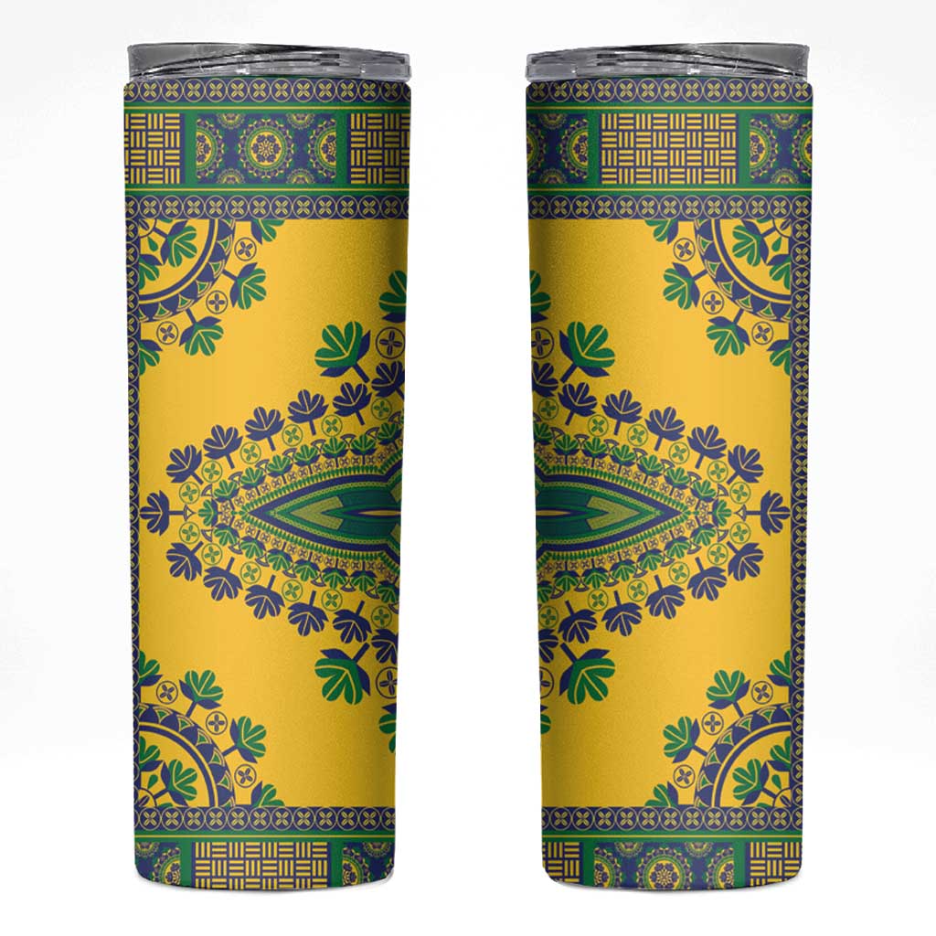 Grenadines Dashiki Skinny Tumbler Proud To Be Grenadines - Wonder Print Shop