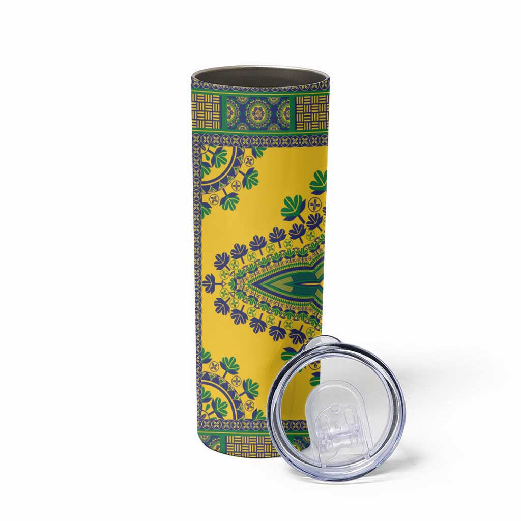 Grenadines Dashiki Skinny Tumbler Proud To Be Grenadines - Wonder Print Shop