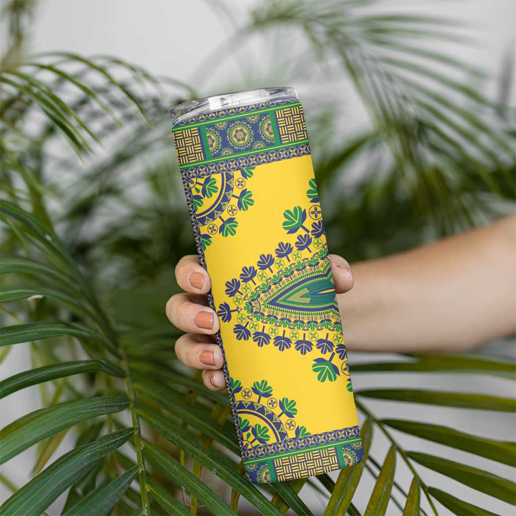 Grenadines Dashiki Skinny Tumbler Proud To Be Grenadines - Wonder Print Shop