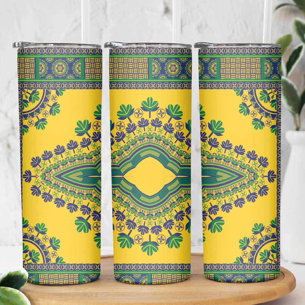 Grenadines Dashiki Skinny Tumbler Proud To Be Grenadines - Wonder Print Shop