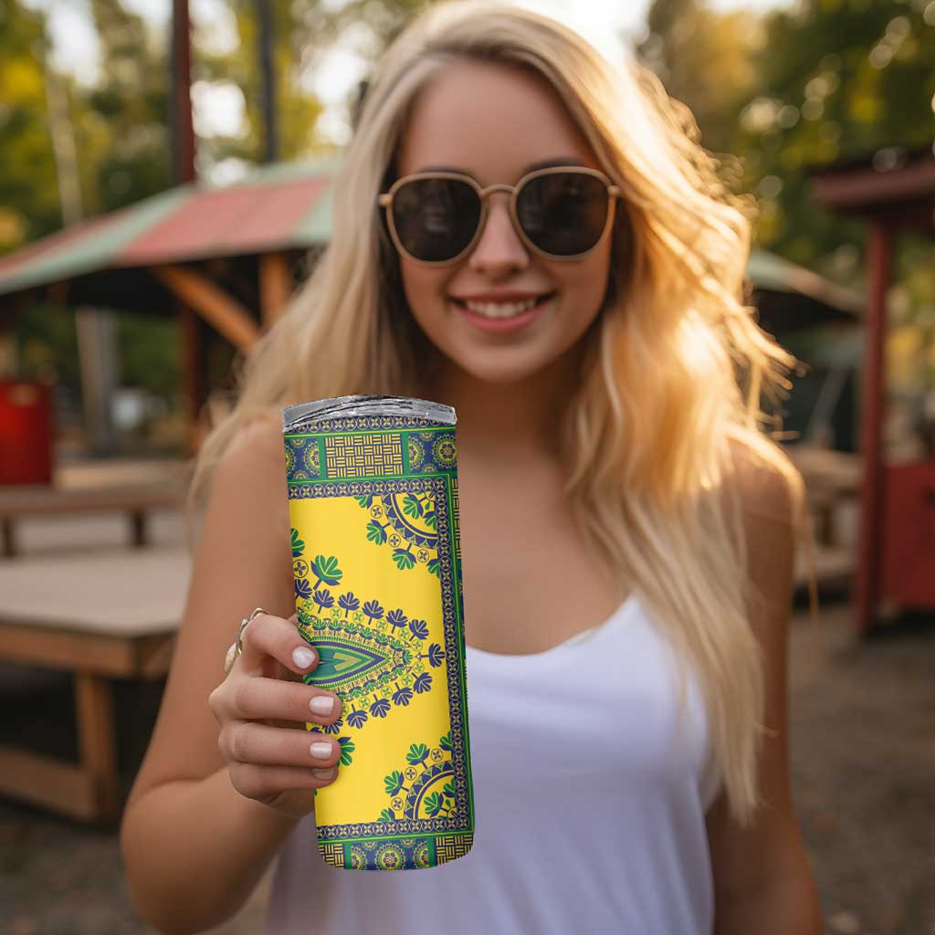 Grenadines Dashiki Skinny Tumbler Proud To Be Grenadines - Wonder Print Shop