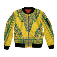 Grenadines Dashiki Sleeve Zip Bomber Jacket Proud To Be Grenadines - Wonder Print Shop