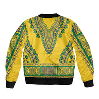 Grenadines Dashiki Sleeve Zip Bomber Jacket Proud To Be Grenadines - Wonder Print Shop