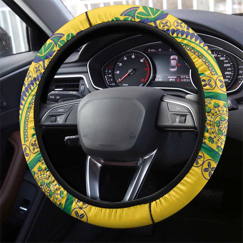 Grenadines Dashiki Steering Wheel Cover Proud To Be Grenadines - Wonder Print Shop