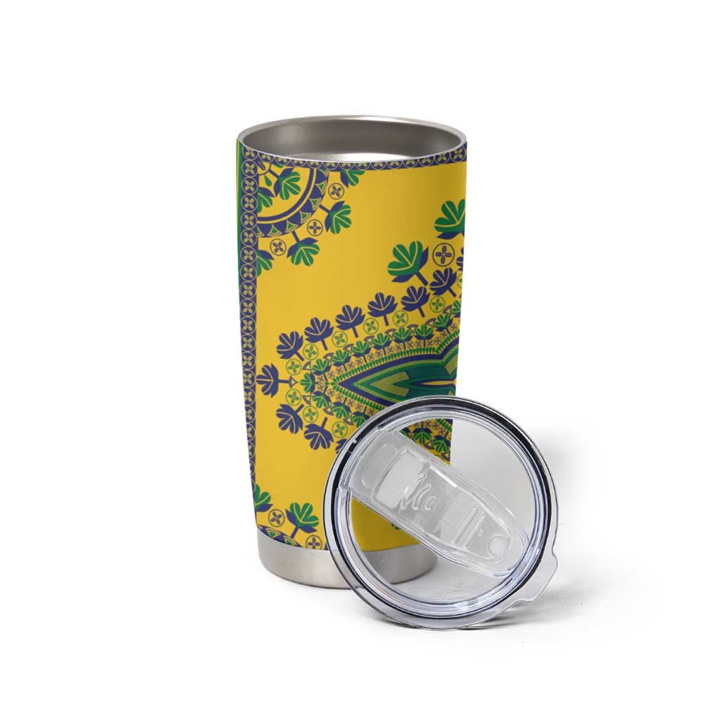 Grenadines Dashiki Tumbler Cup Proud To Be Grenadines - Wonder Print Shop