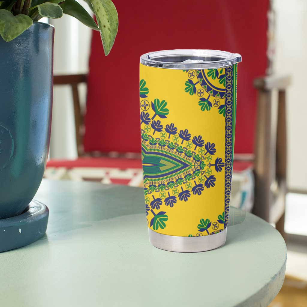 Grenadines Dashiki Tumbler Cup Proud To Be Grenadines - Wonder Print Shop