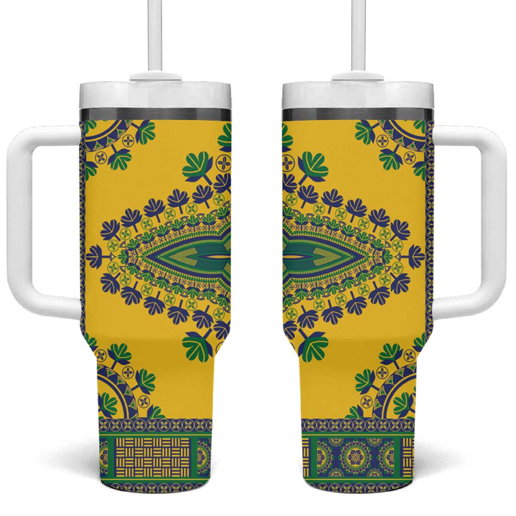 Grenadines Dashiki Tumbler With Handle Proud To Be Grenadines - Wonder Print Shop