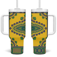 Grenadines Dashiki Tumbler With Handle Proud To Be Grenadines - Wonder Print Shop