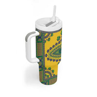 Grenadines Dashiki Tumbler With Handle Proud To Be Grenadines - Wonder Print Shop