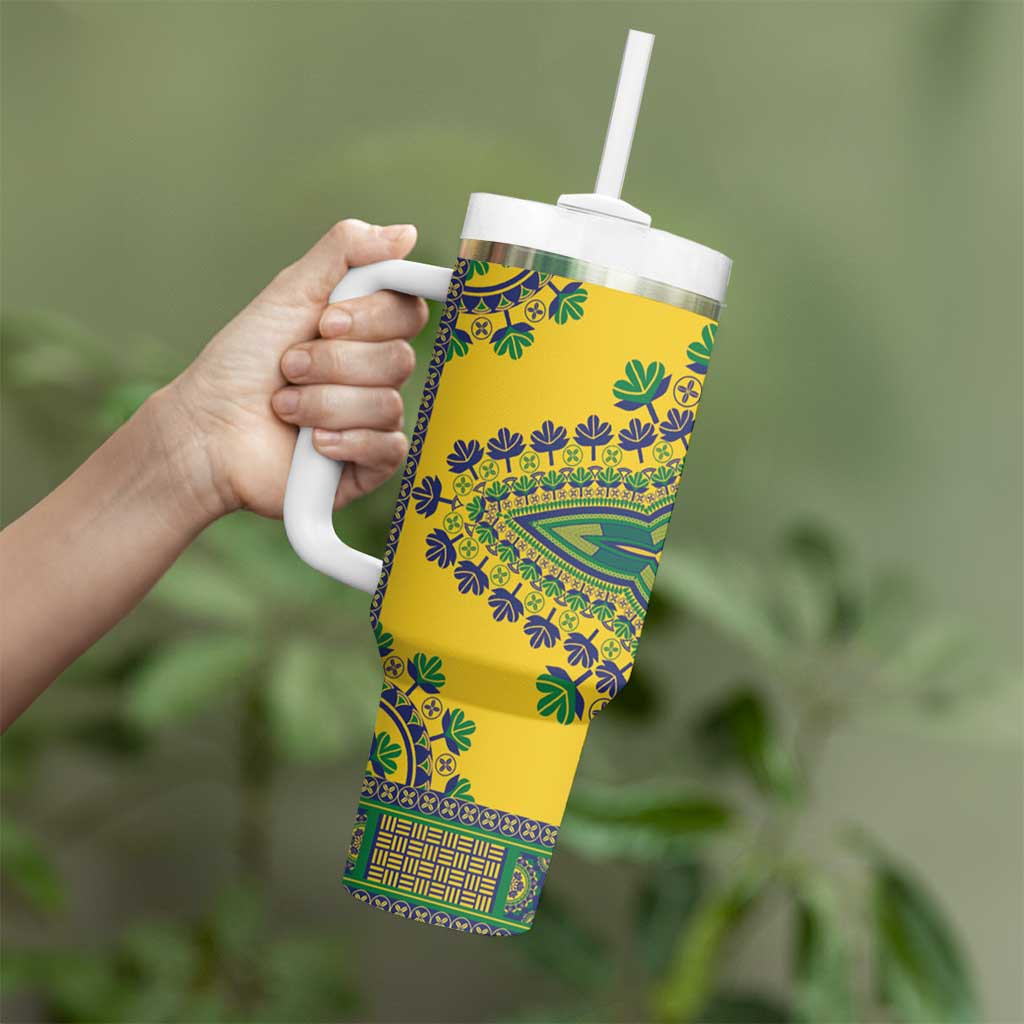 Grenadines Dashiki Tumbler With Handle Proud To Be Grenadines - Wonder Print Shop