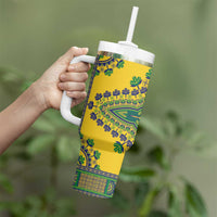 Grenadines Dashiki Tumbler With Handle Proud To Be Grenadines - Wonder Print Shop
