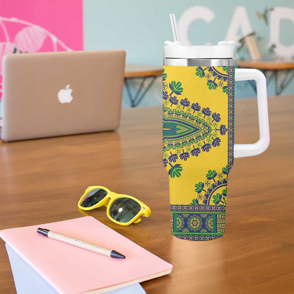 Grenadines Dashiki Tumbler With Handle Proud To Be Grenadines - Wonder Print Shop