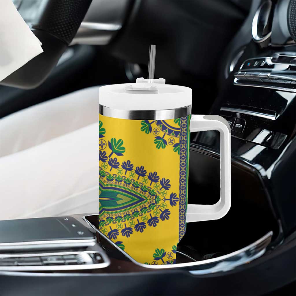 Grenadines Dashiki Tumbler With Handle Proud To Be Grenadines - Wonder Print Shop