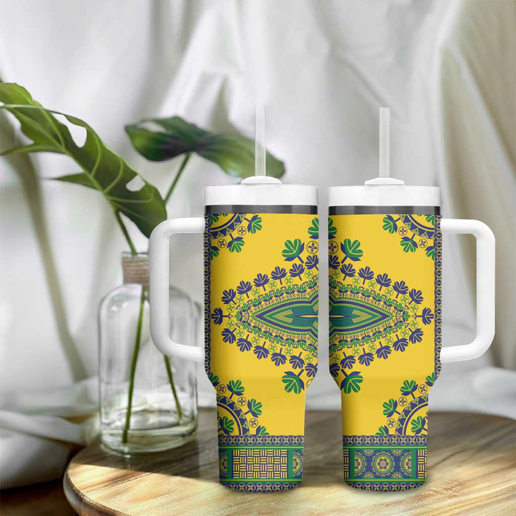 Grenadines Dashiki Tumbler With Handle Proud To Be Grenadines - Wonder Print Shop