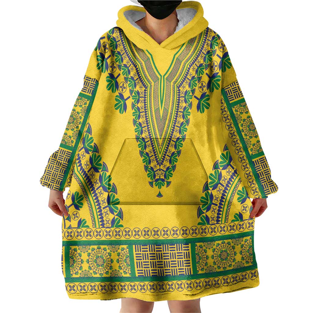 Grenadines Dashiki Wearable Blanket Hoodie Proud To Be Grenadines - Wonder Print Shop