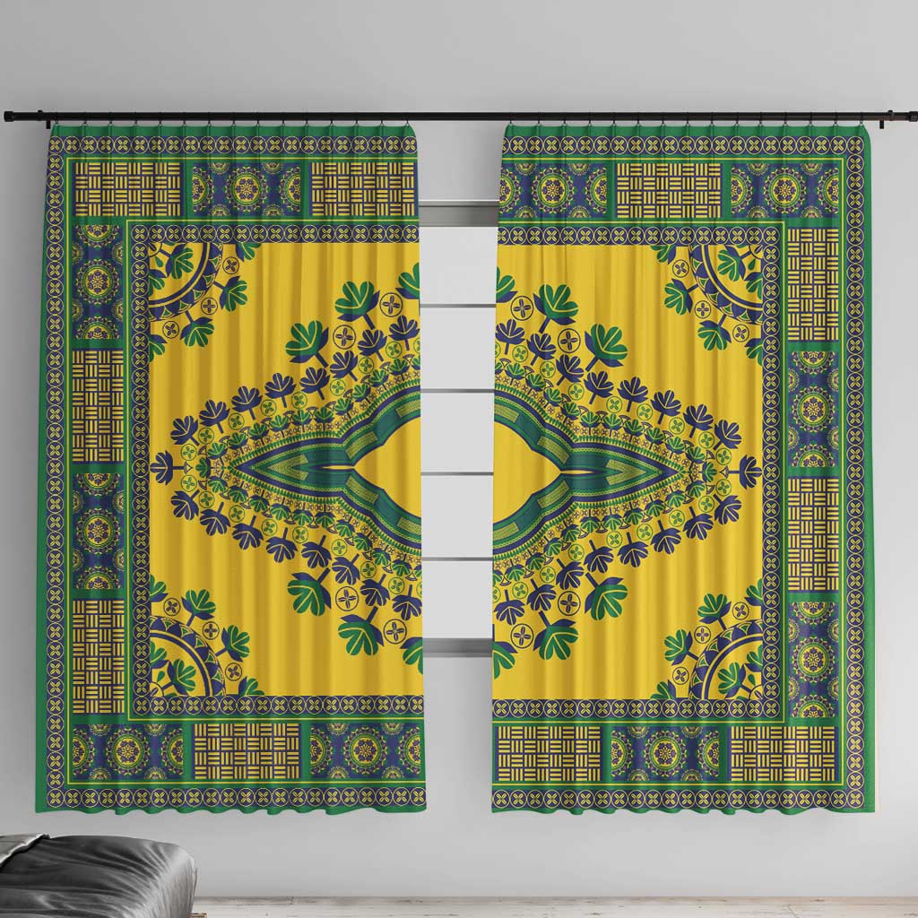Grenadines Dashiki Window Curtain Proud To Be Grenadines - Wonder Print Shop