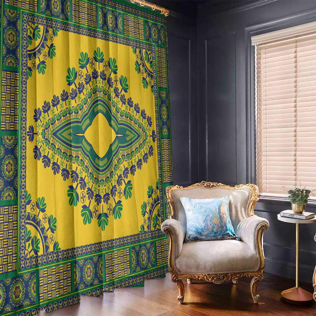 Grenadines Dashiki Window Curtain Proud To Be Grenadines - Wonder Print Shop