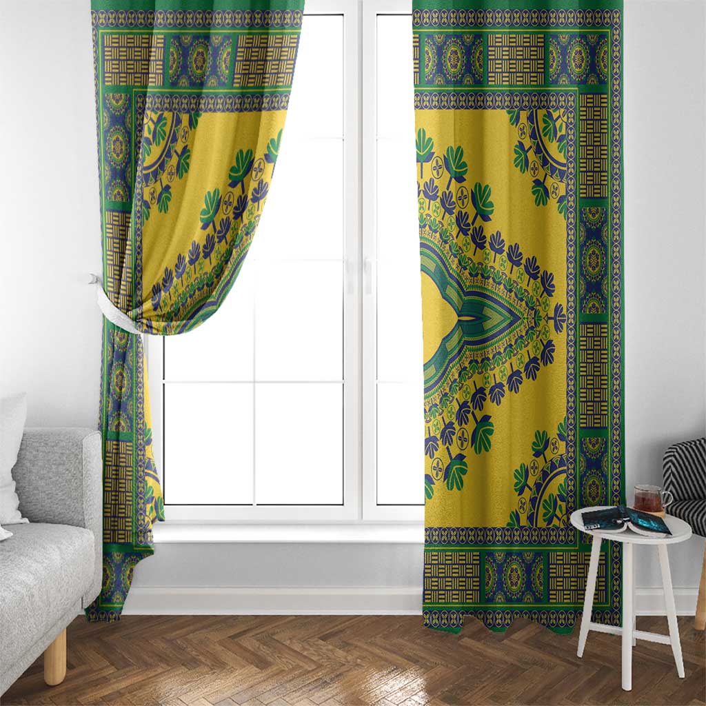 Grenadines Dashiki Window Curtain Proud To Be Grenadines - Wonder Print Shop