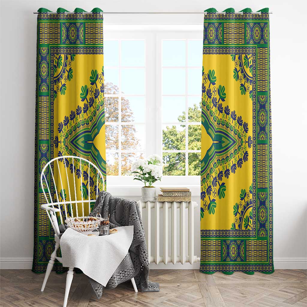 Grenadines Dashiki Window Curtain Proud To Be Grenadines - Wonder Print Shop