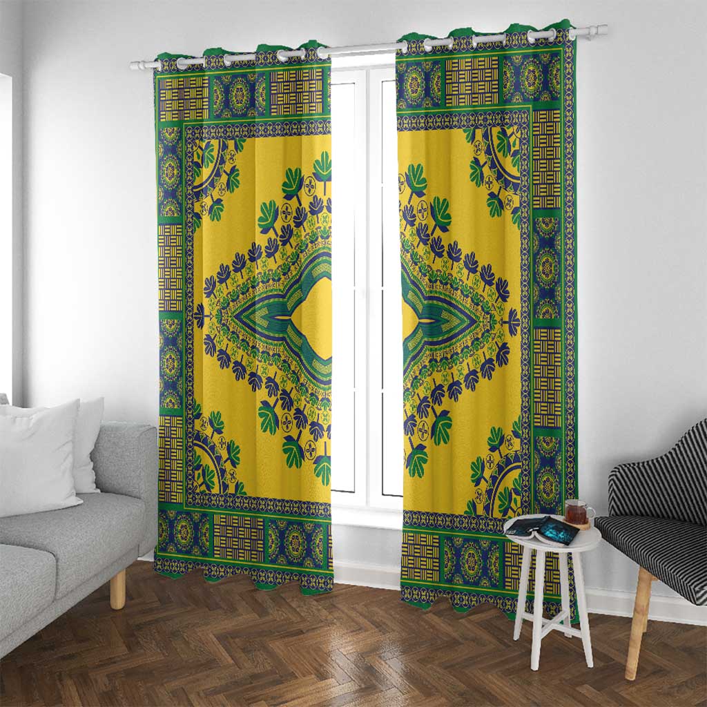 Grenadines Dashiki Window Curtain Proud To Be Grenadines - Wonder Print Shop